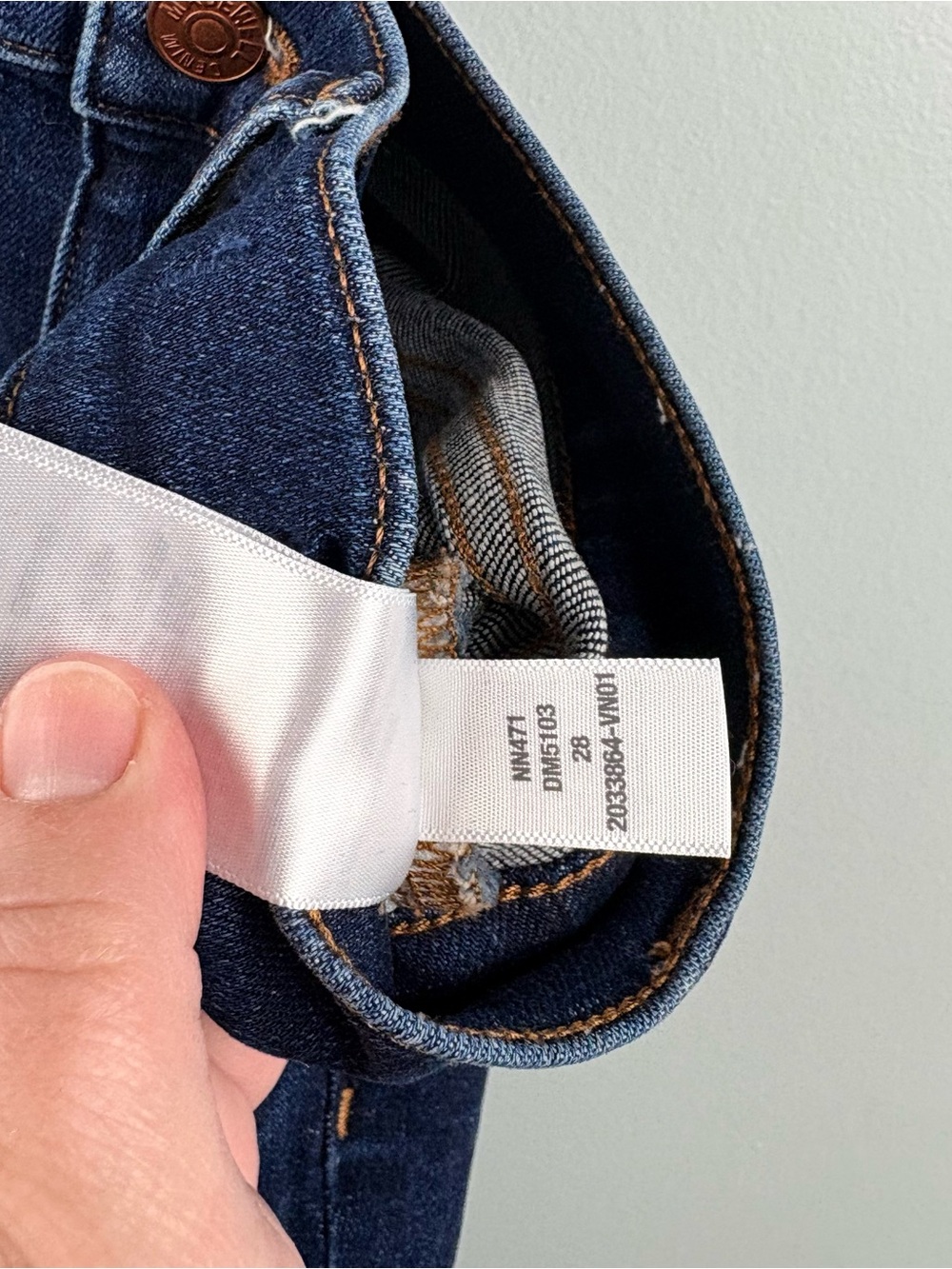 Madewell Mid-Rise Kick Out Crop Jeans NN471 Dark Wash Cali Demi Fit Sz 28 - Picture 10 of 15